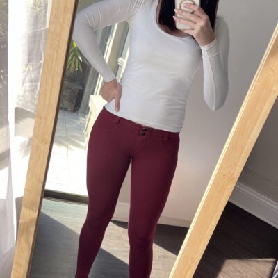 Maroon Curvify Pants (S (30),M(32))